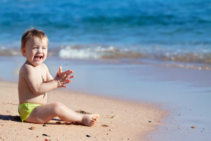 cuidados com o bebê na praia